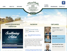 Tablet Screenshot of oconnellfuneralhomes.com